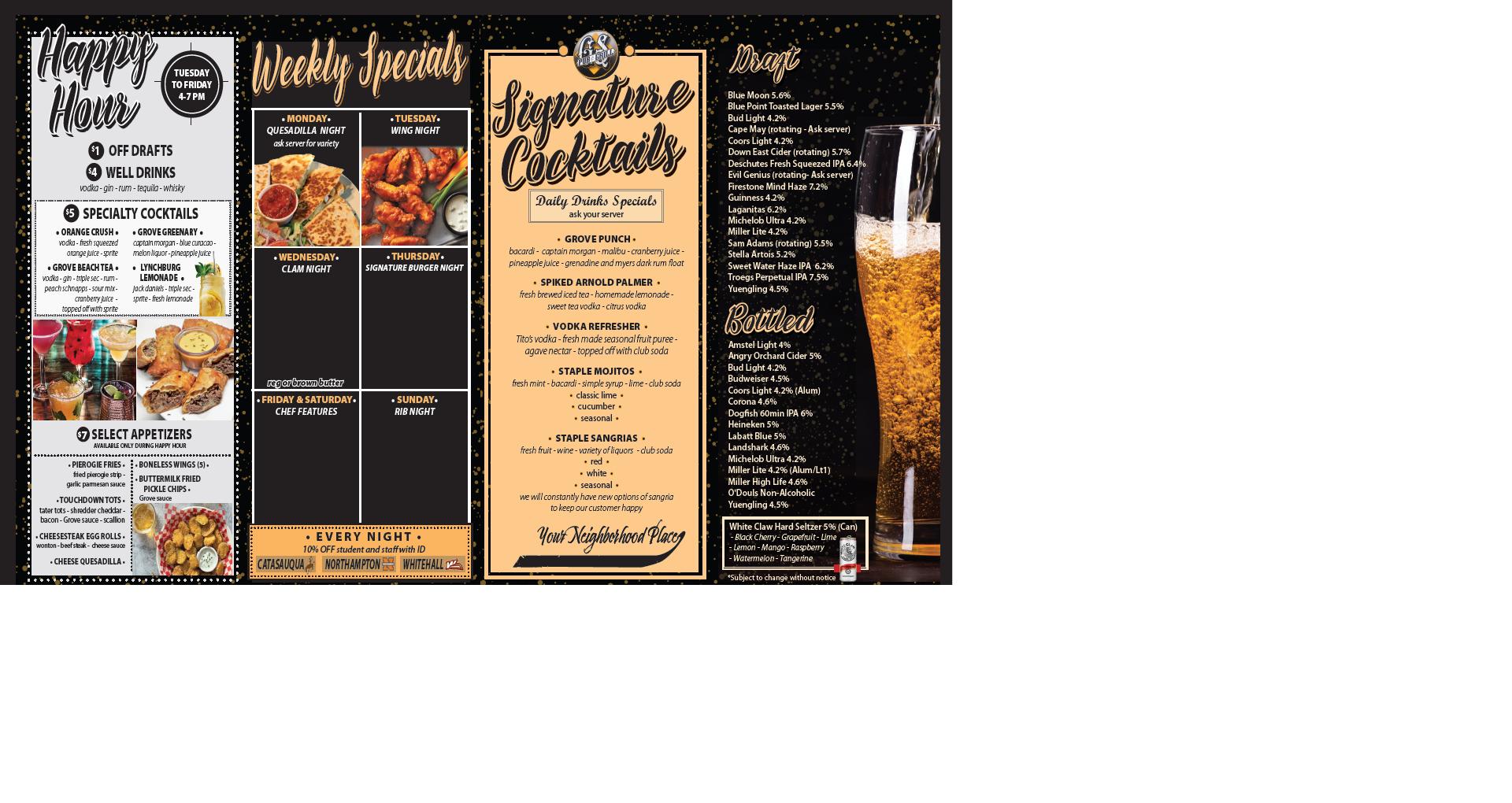 Grove Street Pub & Grill "Your Neighborhood Place"